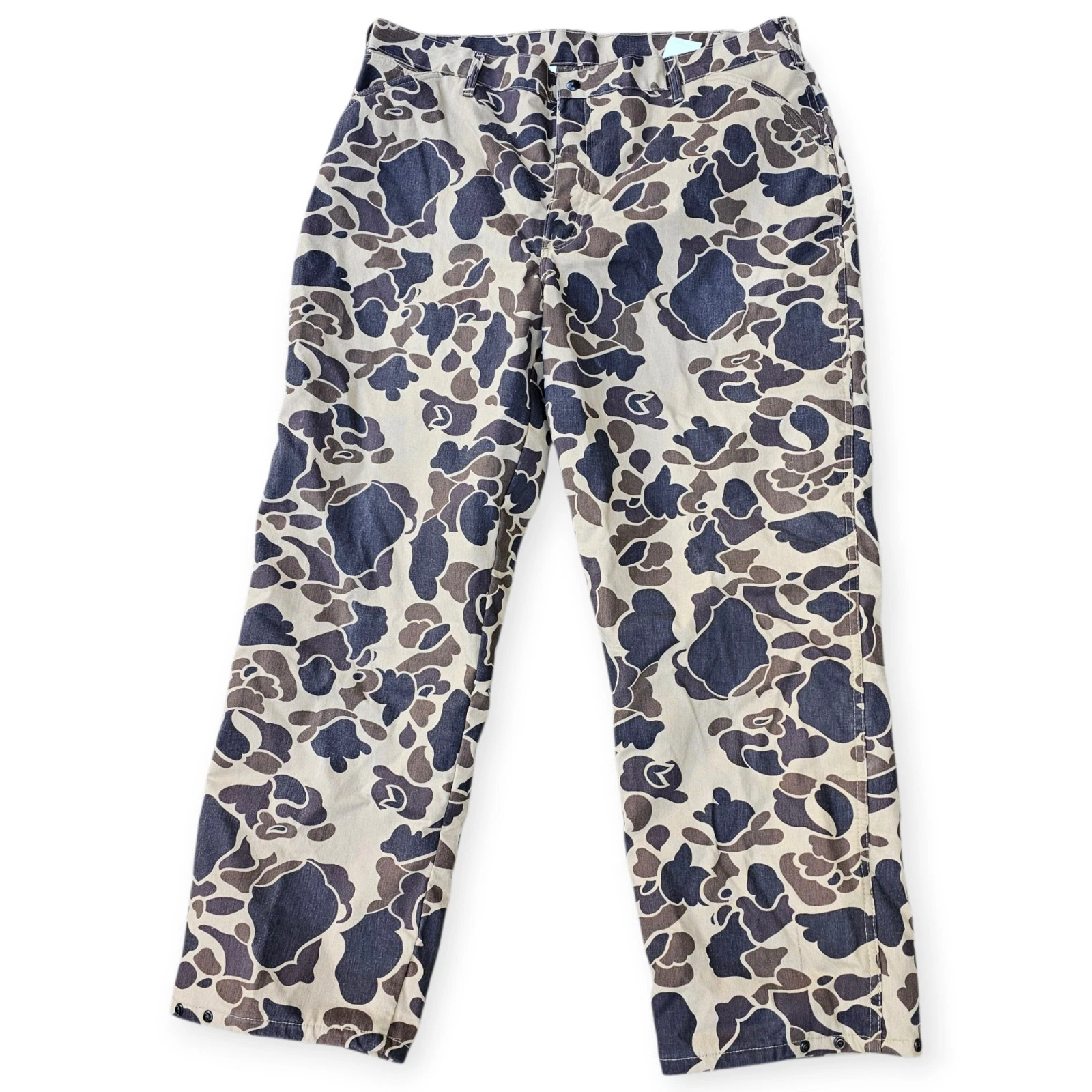 Vtg Duxbak Pants Mens Duck Camo Hunting Pants Thinsulate Insulated 42 Regular
