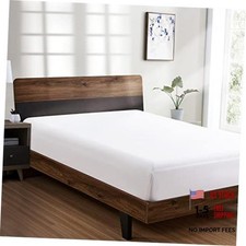 Fitted Sheet - Hotel Quality, Ultra Soft & Breathable Brushed Queen White