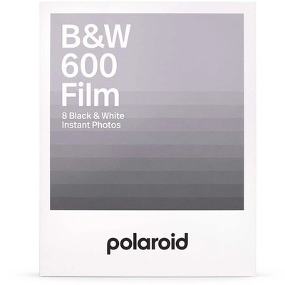 New Sealed Polaroid 600 B&W Film for Polaroid 600 & I-Type Cameras - 8 Photos