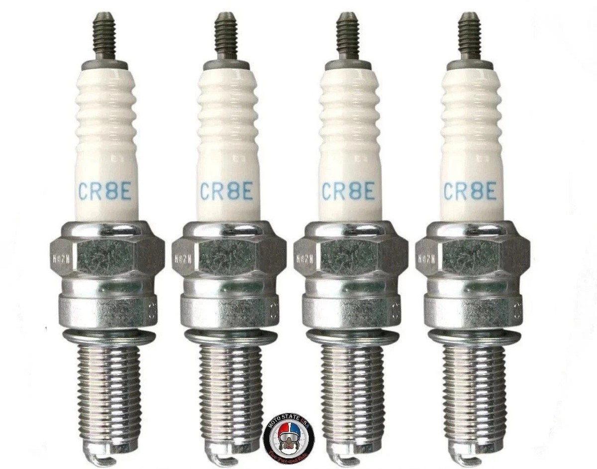 4x Spark Plugs CR8E #1275 For Kawasaki Ninja ZX10R Ninja ZX6 ZX11