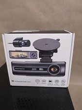 3-Channel 4K Dash Cam with WiFi, 4K 1080P 1080P Front/Inside/Rear,