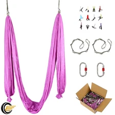 Aerial Yoga Swing - 6.7 Yards Strong Hanging Yoga Hammock/Sling/Inversion Tool