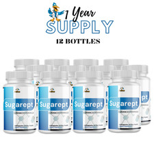 Sugarept- Blood Sugar Support- 12 Bottles- 720 Capsules