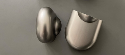 Hansgrohe Cover  Steel Set , Schuber ,  Eckventilverkleidung    , Rarität