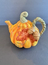 Blue Sky Clayworks Pumpkin Teapot – 2014 – Designed by Heather  Goldminc
