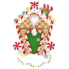 Gingerbread House Personalized Christmas Tree Ornament
