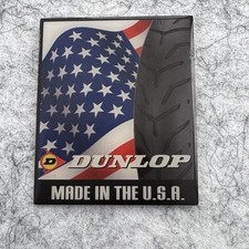 Dunlop Tires Made In USA Lapel Pin Tie Tack Flag Collectible Souvenir Badge