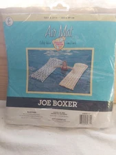 Vtg Joe Boxer Air Mat Pool Float Kmart Spots Bright 2003 Smiley Face Polka-dot 