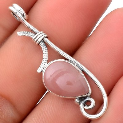 Natürlicher Guave Quarz - Brasilien 925 Sterling Silber Anhänger Herbst Geschenk SDP154010