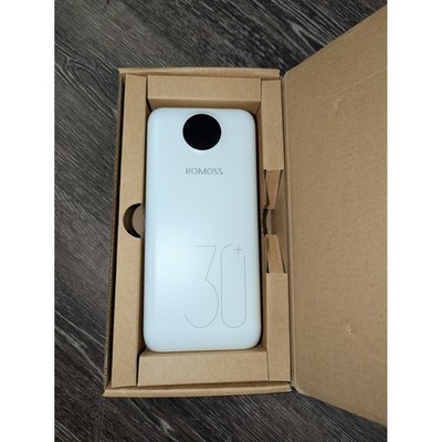 Romoss SW30+ Power Bank 30000mAh High Capacity White LED Display Fast Charge