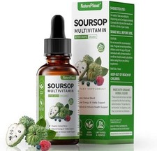 Soursop Multivitamin Liquid Drops, Bitters Liquid, Organic Soursop Leaf Extract