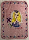 Rare Vintage Barbie Swan Lake Plush Blanket 56x42