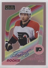 2023-24 O-Pee-Chee Platinum Retro Rookies Red Rainbow Elliot Desnoyers Auto 10q4