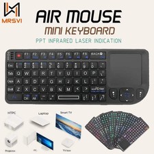 MRSVI A8 Mini Wireless Keyboard with Touchpad   2.4G Backlit Air Mouse for Andro