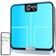 RENPHO Smart Body Fat Scale, Rechargeable RGB Light, BMI Muscle Mass
