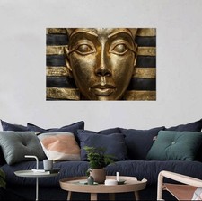 Gold Pharaoh Wall art Egyptian Canvas Wall Art print home Wall Decor