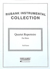 Quartet Repertoire For Horn Full Score