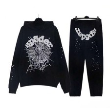Gray Heather Spider Hoodie and Sweatpants Set...