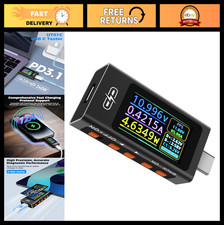 USB C Cable Tester 3.3-40V 0-12A Voltage Current Power Meter, Fast Charging Prot
