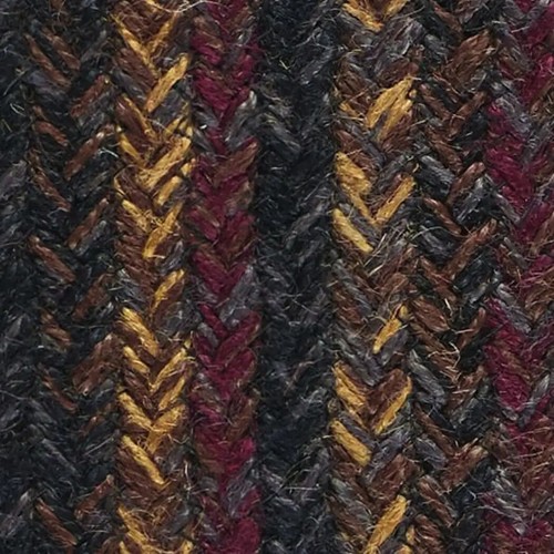 Slate Braided Area Rug By IHF Rugs. Oval & Rectangle. Many Sizes. Burgundy/Black - Picture 34 of 47