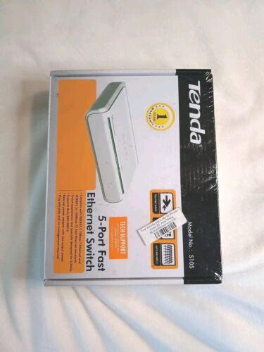 Tenda S105 5 Port Fast Ethernet Switch 10/100Mbps Brand New Sealed - Picture 2 of 8
