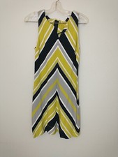 Banana Republic Milly Collection Retro Chevron Stripe Sleeveless Dress Size 4