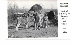 Arizona Apaches, Indians--Globe & Safford Real Photo Postcard by Frasher's of CA