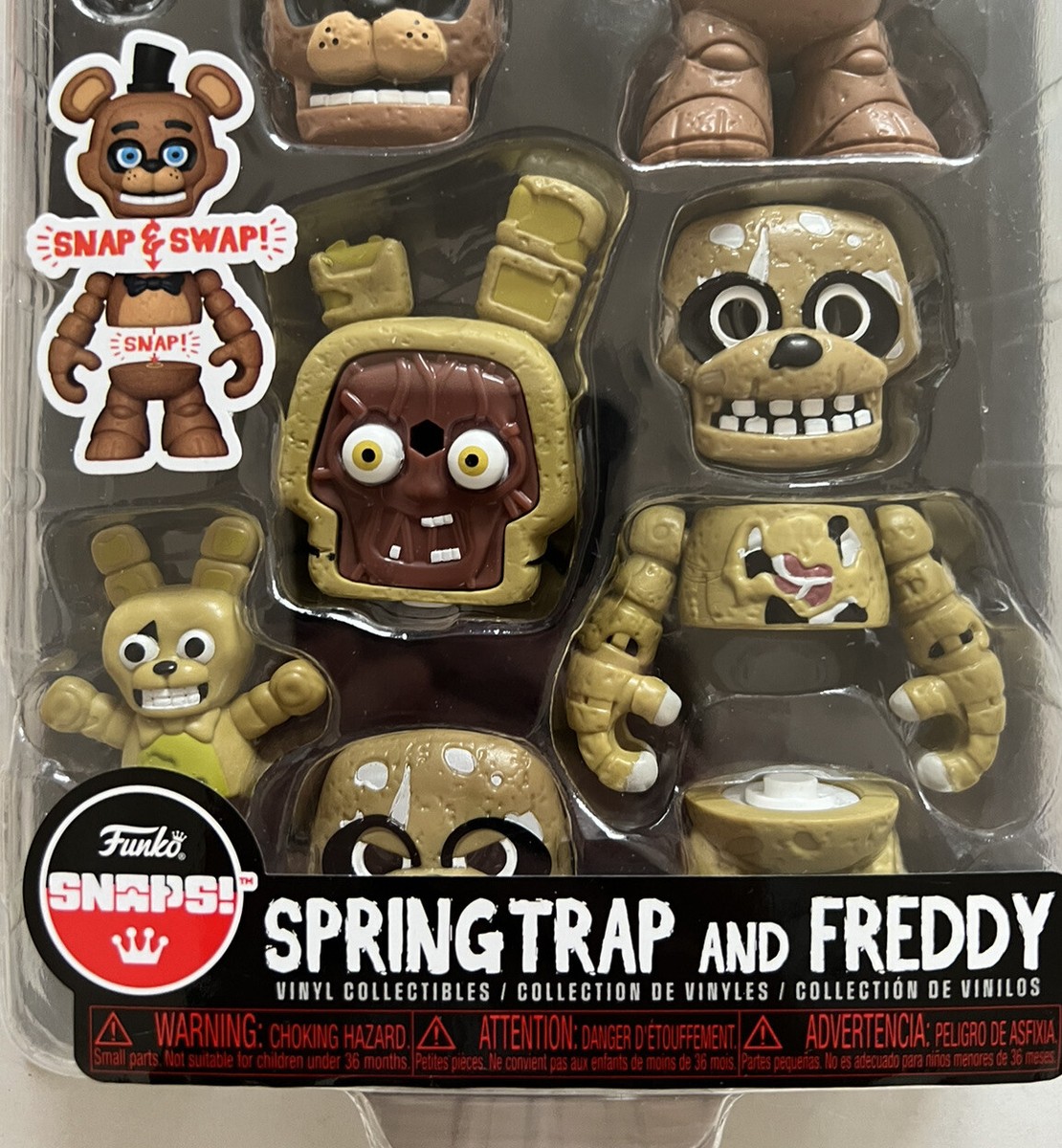 Five Nights At Freddys Snaps Springtrap & Freddy Figure FNAF