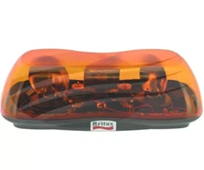 Britax AMBER 420 Series 24V Quartz Halogen Twin Beacon LIGHTBAR Bolt Mount