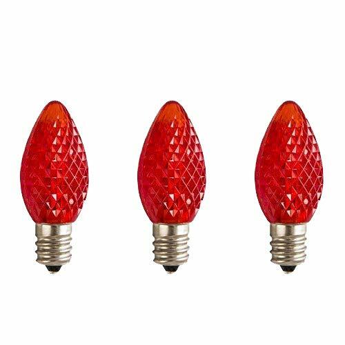 Sival C7 Bulb E12 Candelabra Base 130V 0.37W UL LED Red (Pack of 3) CHRISTMAS - Picture 1 of 2