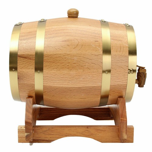 5L Wooden Wine Barrel Oak Timber Beer Whiskey Rum Spirits Brewing Port Barrel AU - Picture 5 of 10