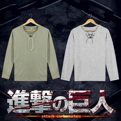 Anime Eren Jaeger T-shirt Cosplay Costume Long/Short Sleeve Tops!@UK - Bild 4 von 19
