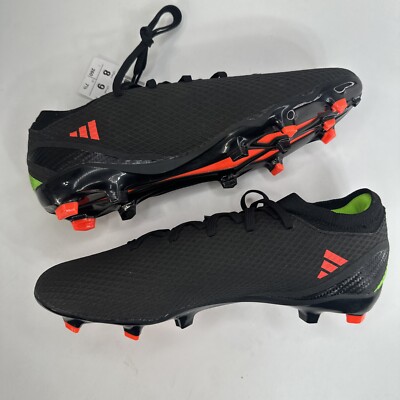 Adidas Speed Portal.3 FG Mens 8 Black Red Soccer Cleats Low Top