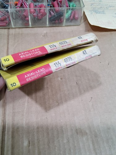 new Vintage NOS Pyramid 600 Capacitor Type III display box Ohmite Resistors USA - Picture 10 of 19