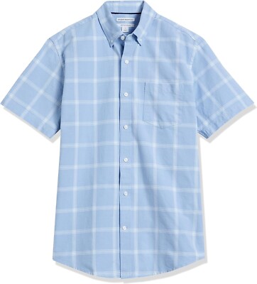 Amazon Essentials Men s Regular-Fit Short-Sleeve Pocket Oxford Shirt, Size XL