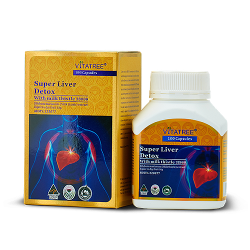 VitaTree Super Liver Detox With Milk Thistle 3800Mg 100 Capsules 10/2023