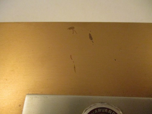 Vintage 1961 Harvard Business School Brass Wood Lined Cigarette Case Trinket Box - Picture 6 of 9