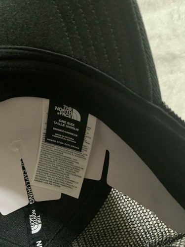 NWT THE NORTH FACE MUDDER TRUCKER HAT OS BLACK/MED GREY HEATHER - Picture 7 of 8