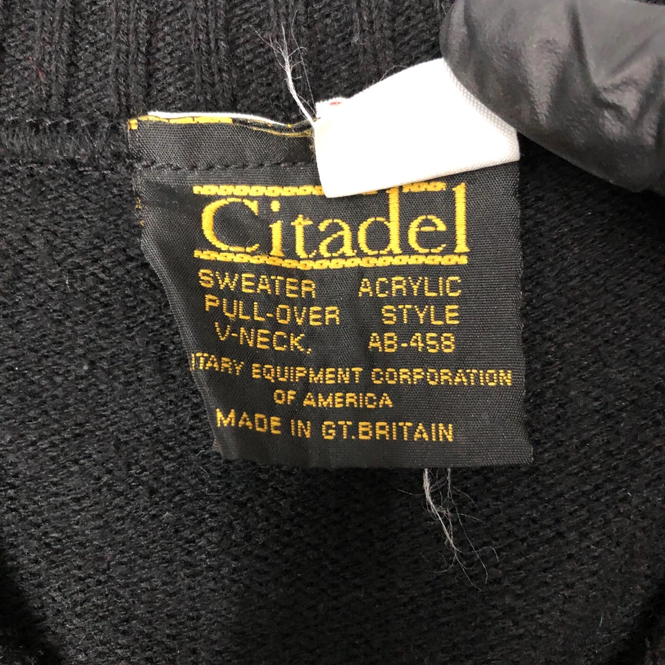 Citadel Sweater Mens Large Black Pullover Commando Military Tactical Cozy Norm - Image 4 of 4