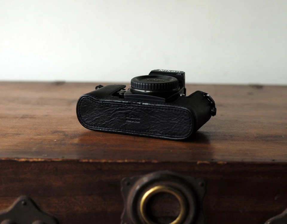 Mr. Zhou Black Leather Half Case for Nikon F3 F3HP SLR Camera Fits Nikon F2 too! - Image 3 of 4