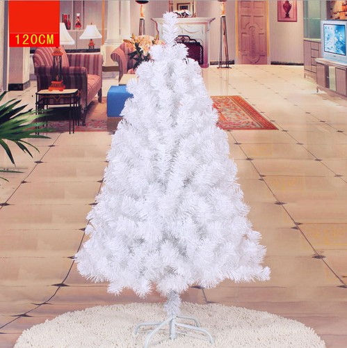 Hot White Christmas Tree Artificial PVC Leaf Based Decorate Ornament 3 ft-10 ft - Picture 2 of 6