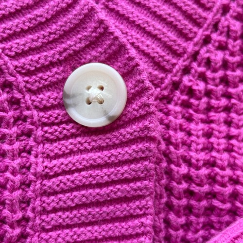 Cat & Jack Pink Button-Down Knit Cardigan Sweater Recycled Polyester Girls M (8) - Picture 4 of 7