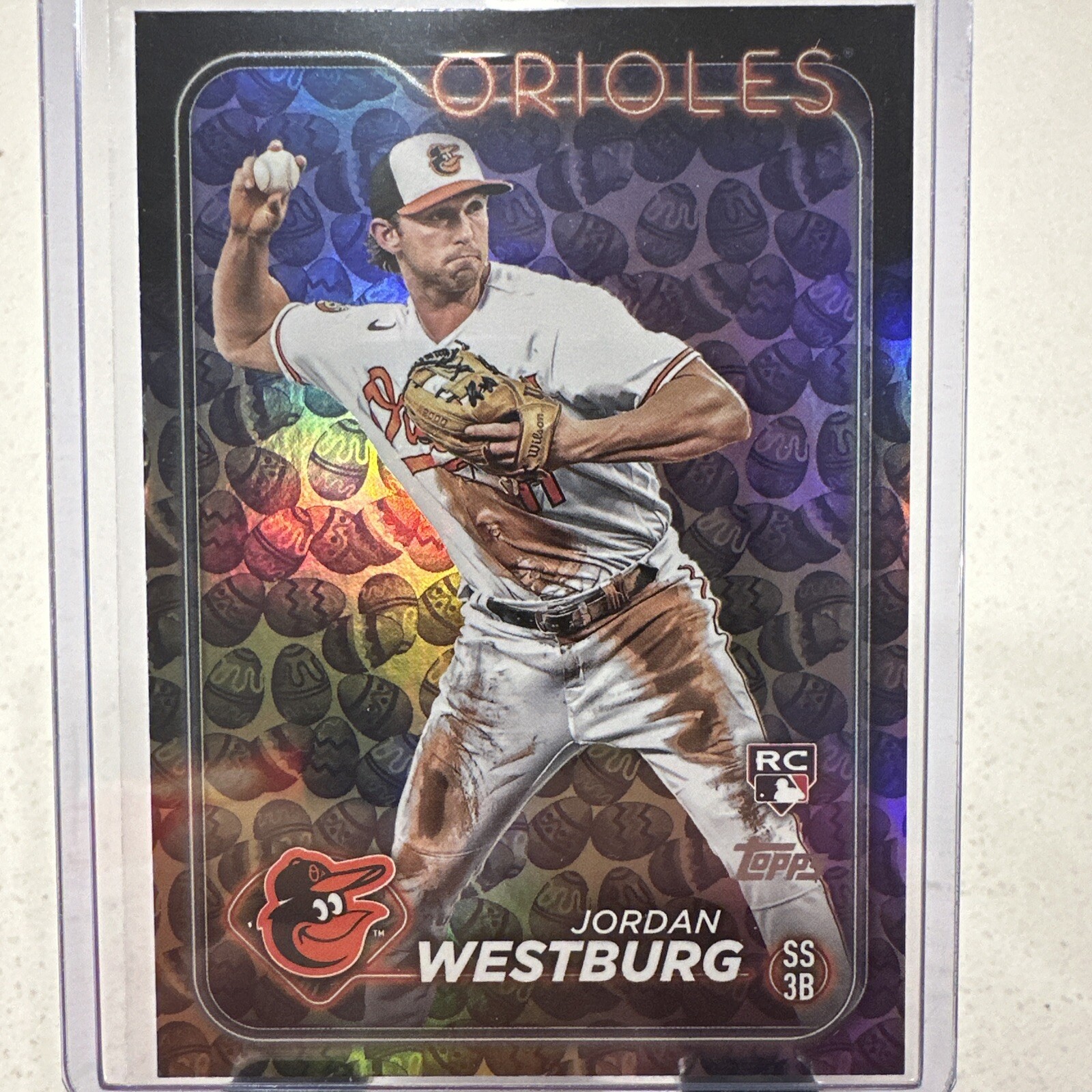 2024 Topps Series 1 Jordan Westburg RC Easter Egg Parallel #66 Baltimore Orioles