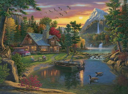 Buffalo Games-Kim Norlien-Bergparadies-1000-teiliges Puzzle für A