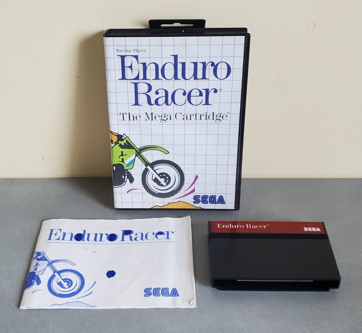 Enduro Racer Pour SEGA Master System 1 & 2 Complet Jeu Notice Boite - Vintage