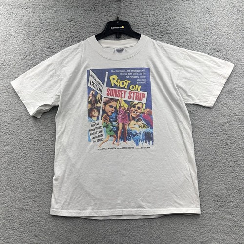 Vintage Y2K Riot On Sunset Strip T Shirt Graphic T Shirt Baggy Grunge Goth Movie