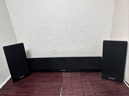 Philips Home Theater Surround Sound Center & 2 Front Speakers 6 OMH