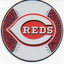 Cincinnati Reds Logo Glitter MLB Sticker 7
