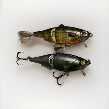 (2) Custom Painted Strike King- King Shad
