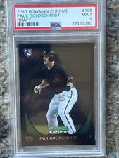 2011 BOWMAN CHROME DRAFT ROOKIE CARD PAUL GOLDSCHMIDT RC #108 PSA 9 MINT